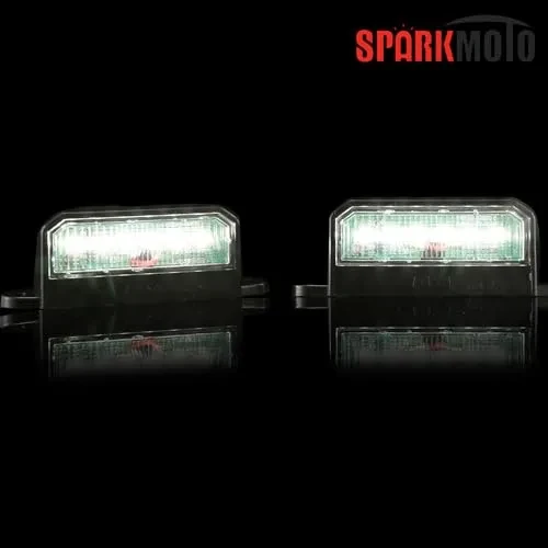 SPARKMOTO 1 x Kennzeichenbeleuchtung anhänger led, 12V 24V Universal Kennzeichenleuchte LED für PKW